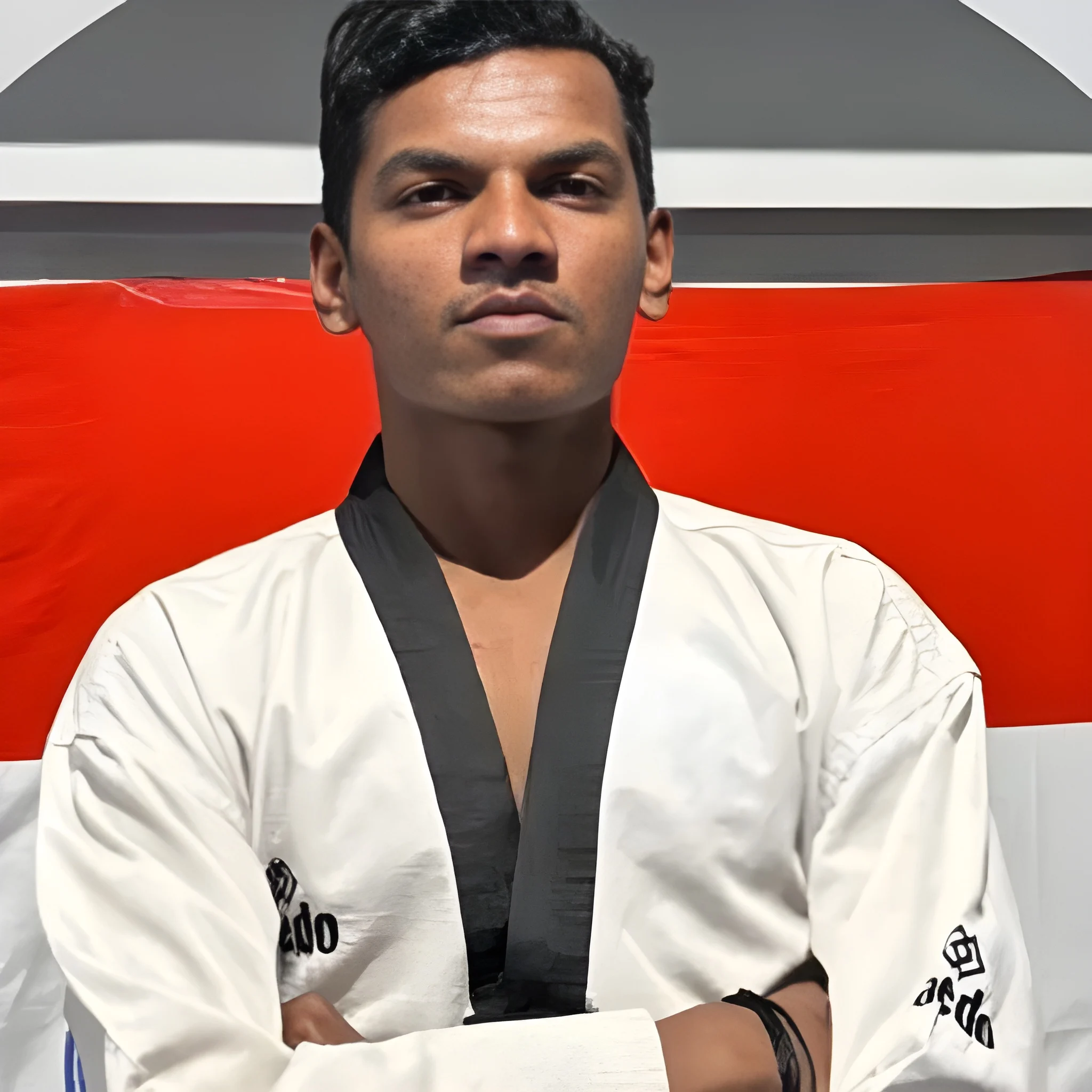 Taekwondo athlete training at Kwon Warrior Taekwondo Club, Jabalpur
